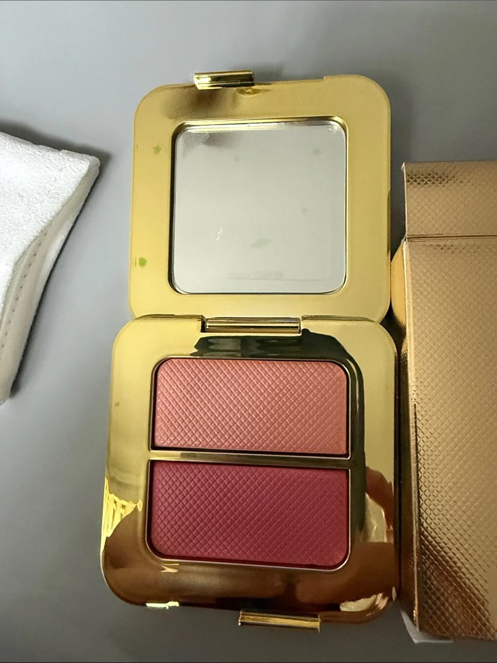 Tom Ford Duo Blush Compact in Coral Pink and Rose